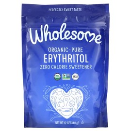 Wholesome Sweeteners 12-Ounce Organic Erythritol Sweetener, Zero Calorie Sweetener, Keto Friendly, Non GMO, Gluten Free & Vegan Sweetener, 1 Pack