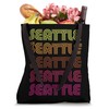 Retro Vintage Classic Inline Font Nostalgic Seattle Tote Bag