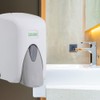 Vialli Soap Dispenser White Wall Mounted for Liquid Soap Lotion
