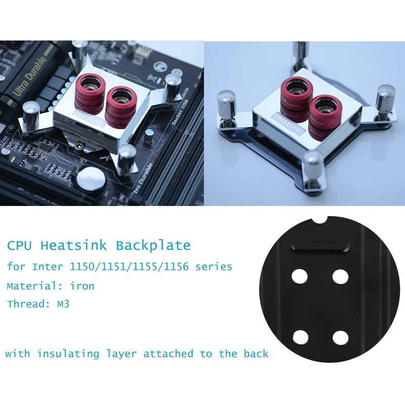 CPU Heatsink Holder, CPU Heatsink Holder, Backplane Backplate, Back Sheet,