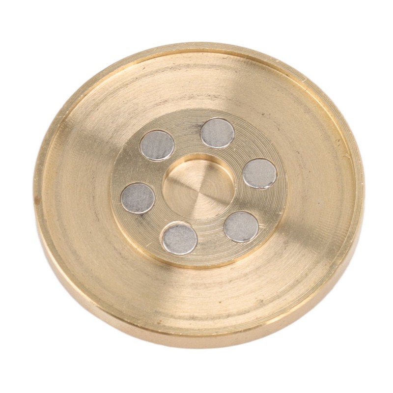 Magnetic Push Slider Stress Relief Round Portable EDC Push Slider