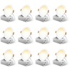 12 Pack 4 Inch 5CCT Ultra-Thin LED Recessed Ceiling Light
