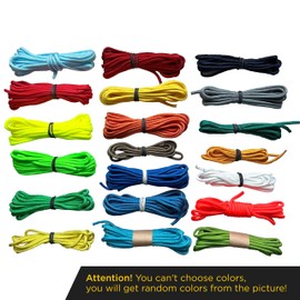EdcX Paracord 4mm, Set of Random Solid Colors (60m SET) | Ideal for Camping, Survival, Outdoor, Crafting, DIY | 100% Nylon Rope 4mm| Tactical Cord 550 Type III - One-colored Set 400 gr (60m)