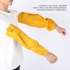 Pair Welding Sleeve Cowhide Wearproof Heat Resistant Golden Yellow for