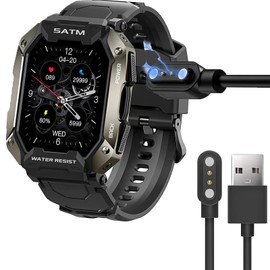 Blueshaweu Giaogor Charging Cable Compatible with XINGHESF 2022 Smartwatch Men, Cable Charger Charging Station for XINGHESF C20 / Slothcloud C20 Smartwatch (Black)