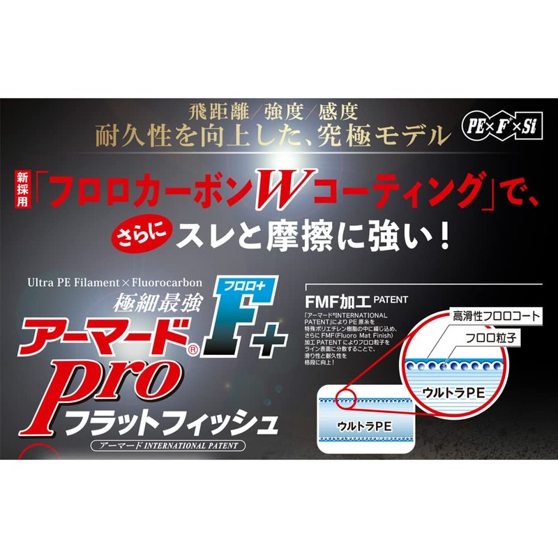 DUEL Armored F+ Pro Flatfish, 668.4 ft (200 m), No.