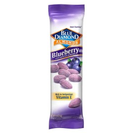 Blue Diamond Blueberry Almonds Pack of 12 Single Serve Snack Bags 1.5 Ounce