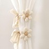 MWRDSM 2pcs Curtain Tiebacks, Flower Curtain Ties for Drapes, Curtain