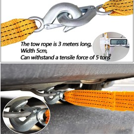 Heavy Duty Tow Strap Heavy Duty Failure Recovery Weighing Up To 5 Tons Tow Strap Rope, Length 3rd Rice Is Used To Restore Tow Rope