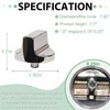 Upgraded Stainless Steel W11366438 Stove Knobs, Compatible with Whirlpool Range