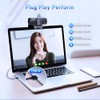 Cámara Web 4K para PC con Sensor Sony, Enfoque automático