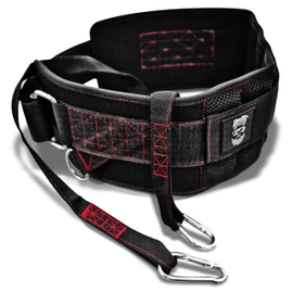 Ultimate Dip Belt | Secure Closure - No Sliding Down | Structured Back Support | 45-Angle Rings - Comfort Dip Position | 40” Strap & 2 Snap Hooks - for Dips, Pull Ups, Squats, Weight Lifting