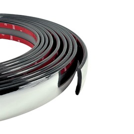 Trim Gard Flat 1 1/2" Body Side Molding Trim for Trucks, Cars, SUVS or RVS CMV01-20 (Chrome, 20 Feet)