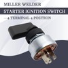 Switch Includes Handle Compatible with Miller Welder Starter Ignition Switch