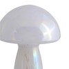 Urban Lifestyle 12" Iridescent Tortoise Glass Mushroom Lamp, Modern Retro
