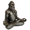 Top Brass 6” Bigfoot Yoga Statue Sasquatch Lotus Pose Meditation