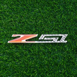 Hood Door Tailgate Trunk Badge Nameplate Emblem Replacement for Z51 1Pc (Chrome Outline Carbon Fiber Look)