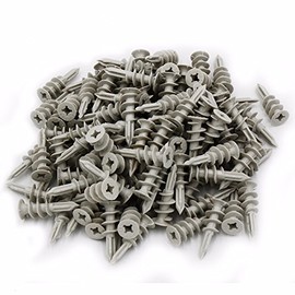 Wideskall® Nylon Self Drilling Drywall Anchors Large for #8 - #10 Fastener Screws, Pack of 120