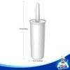 MR.SIGA Toilet Bowl Brush and Holder for Bathroom, White, 1
