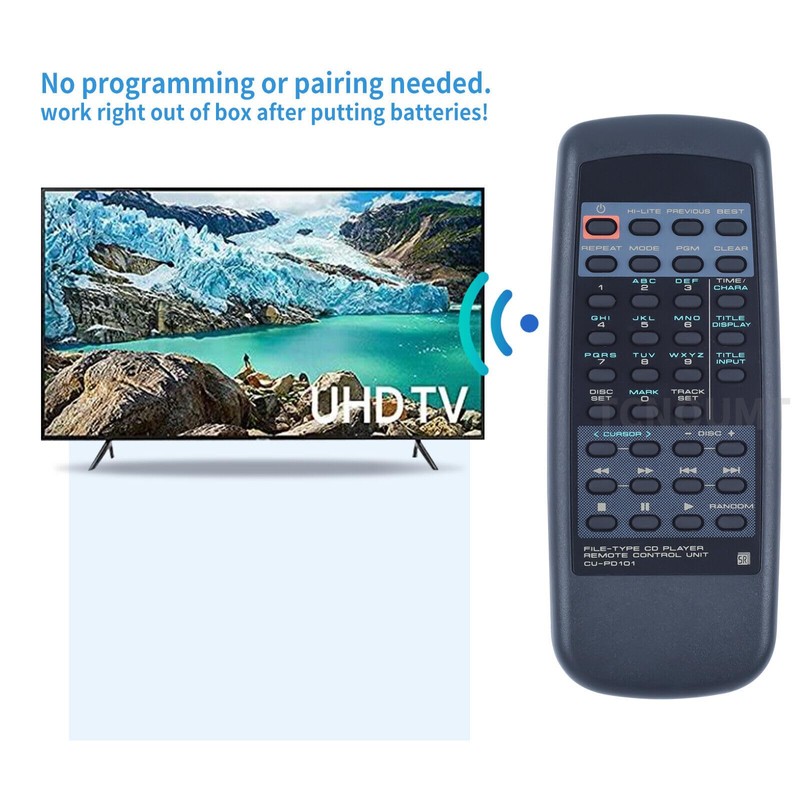 ZWP CU-PD101 Replacement Remote Control fit for Pioneer CD Player