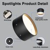 Klighten LED 18 W surface-mounted spotlight, round ceiling spotlights, surface-mounted