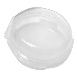 IL double-sided air puff case 6.5 x 3 cm, 1 piece, transparent / 아이엘 양면 에어퍼프 케이스 6.5 x 3 cm, 1개, 투명