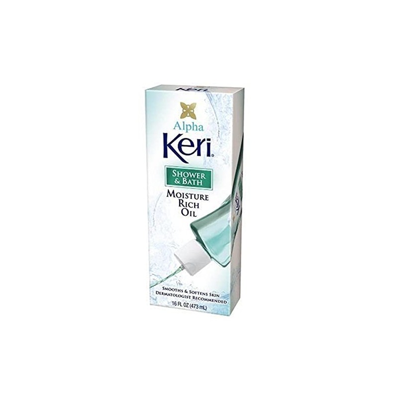 Keri Alpha Shower & Bath Moisture Rich Oil, 2 Count