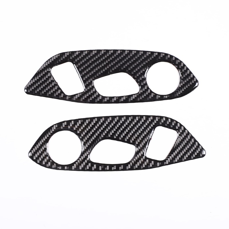 CHEAYAR Soft Real Carbon Fiber Car Seat Adjustment Switch Trim