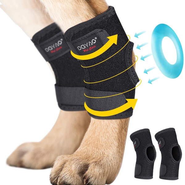 DGYAO Dog Knee Support Hind Leg Brace for Elbow Wrist