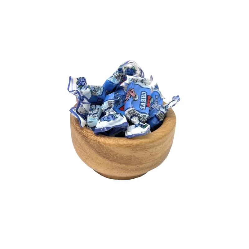 Wild Blue Raspberry Flavored Fruit Chews, 2 Pounds Bulk