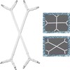 Adjustable Crisscross Bed Sheet Holder Straps with 12 Clips, Black