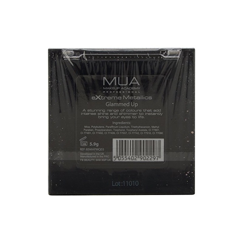 MUA Metallic Lidschatten Quad - Glammed Up