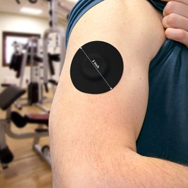 Fixic Freestyle Adhesive Patch 25 PCS – Good for Libre – Enlite – Guardian – NO Glue in The Center of The Patch – Pre-Cut Back Paper – Long Fixation for Your Sensor! (Black)