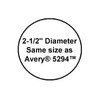 240 Label Outfitters Gold Foil Laser Only Labels, 2-1/2 inch