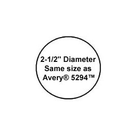 240 Label Outfitters Gold Foil Laser Only Labels, 2-1/2 inch Round, 20 Sheets