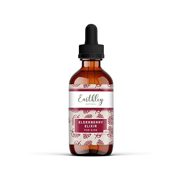 Earthley Wellness Earthley Elderberry Herbal Extract, Powerful Immune & Respiratory