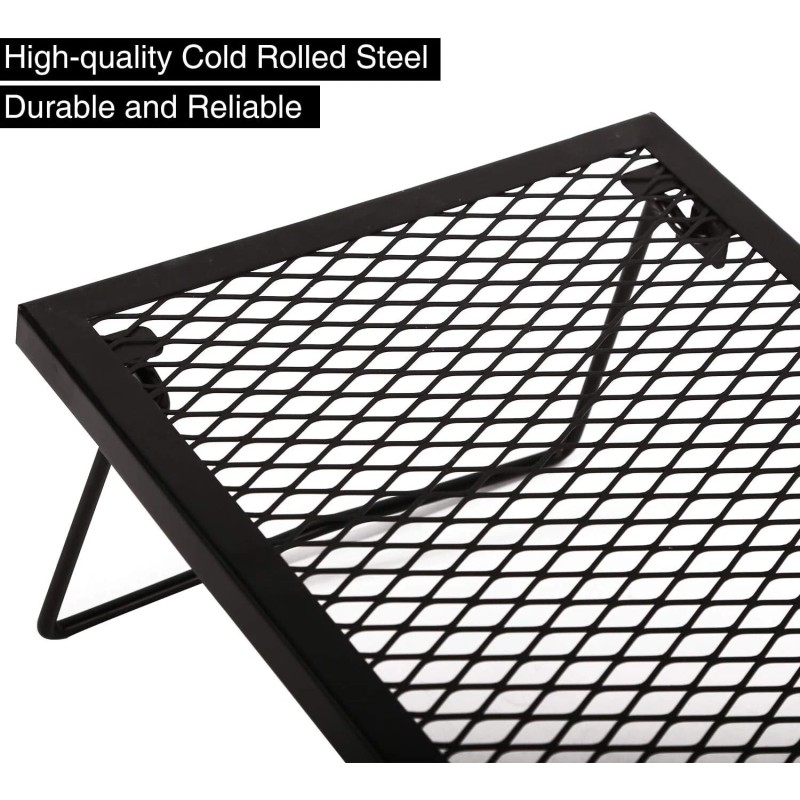 Durable 17"x12.2" Folding Campfire Grill – Ideal for Outdoor Cooking