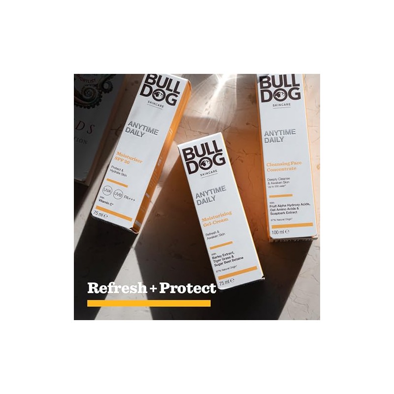 BULLDOG SKINCARE Anytime Daily Cleansing Concentrate Face Wash, 100ml