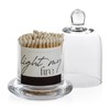 Zodax Apothecary Guild Light My Fire Matches with Glass Dome
