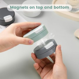 Mrsdry Travel Containers for Toiletries, Magnetic Travel Capsules, TSA Approved Travel Size Containers with Clear Bag Leak-proof Travel Accessories with Multiple Labels for Better Organization