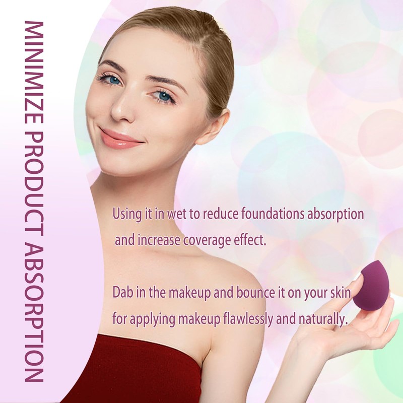 Benepoint 8Pcs Makeup Sponges For Foundation, Soft Makeup Sponge Set