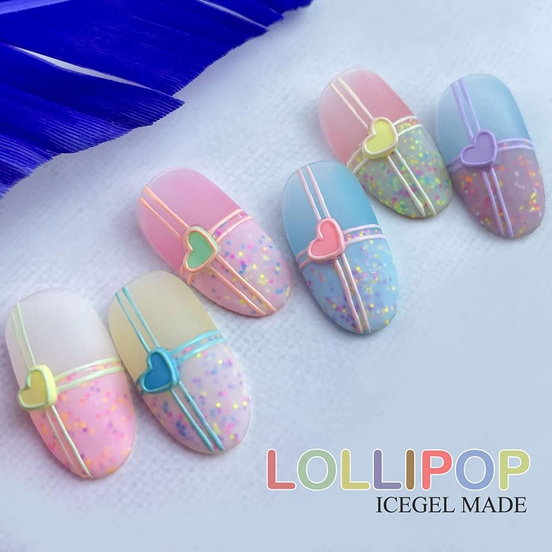 ICE GEL Color Gel ABLACK Lollipop Gel 1263 0.1 oz