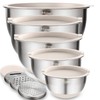 Wildone Mixing Bowls with Airtight Lids Set, 5PCS Stainless Steel