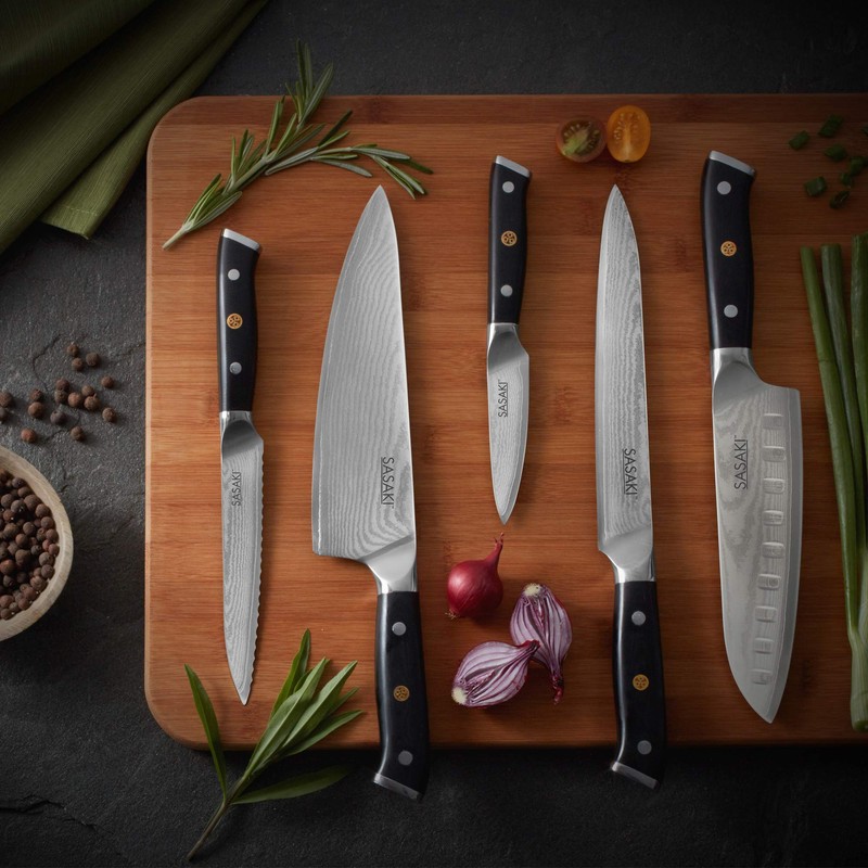 Sasaki 5236109 Masuta Japanese AUS-10 Stainless Steel Slicing Knife with