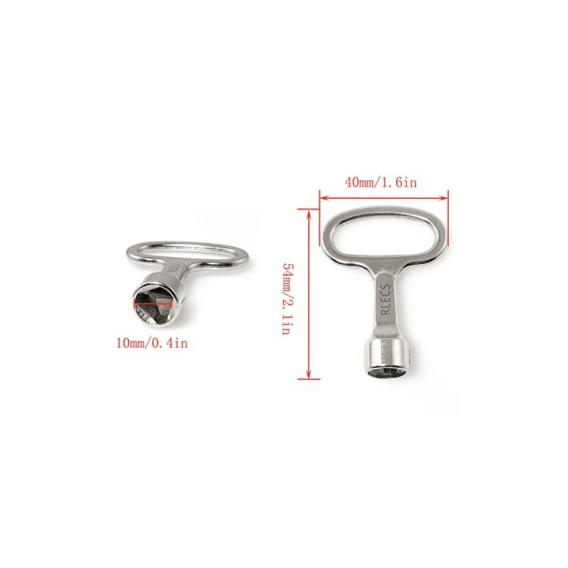 RLECS 5pcs Triangle Cabinet Spanner Key Locks for Drawer, Switch
