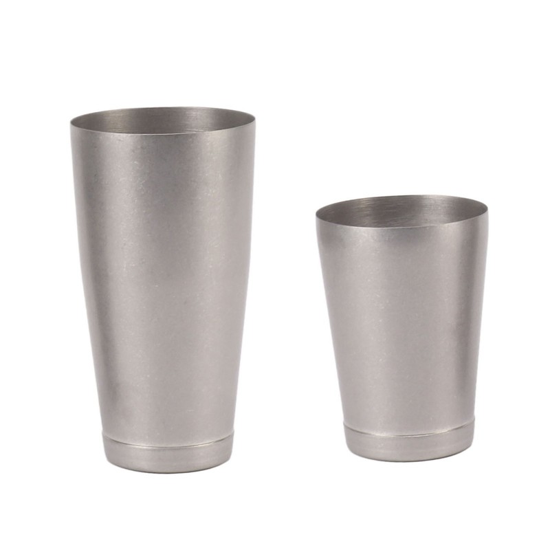 304 Stainless Steel Cocktail Shaker 2 Section Bartending Mixer Bar