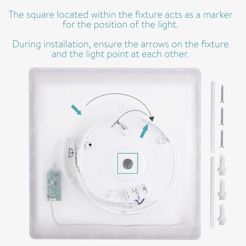 Navaris LED Ceiling Light with Backlight - Dimmable - 18