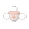 Baby Learning Drinking Cup 200mL Cartoon Animal Print Silicone Training