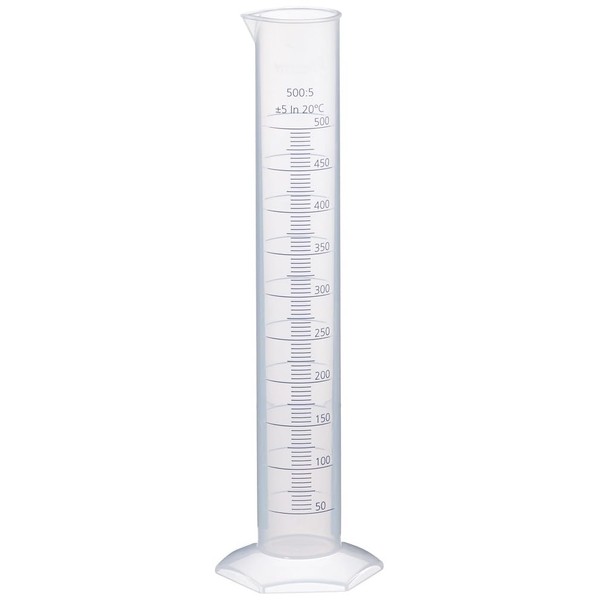 Brand Polypropylene Measuring Cylinder, High Shape, Hexagonal Base, Transparent, 360