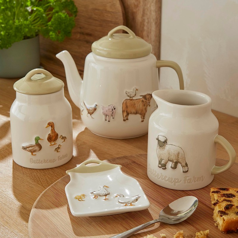 Cooksmart British Designed Ceramic Tea Bag Tidy | Tea Bag